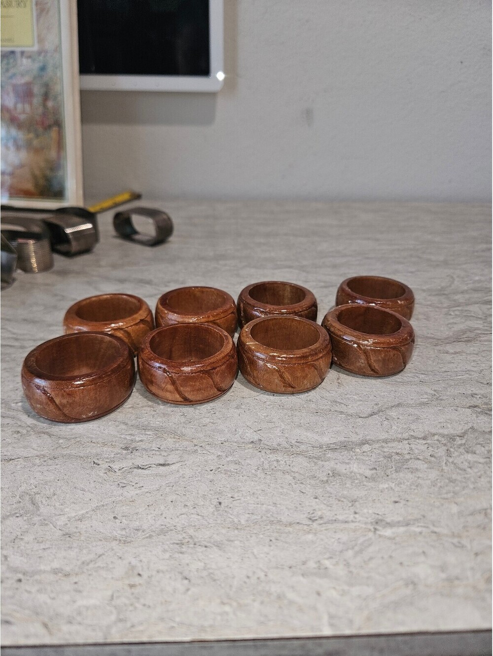 Vintage 6 set of napkin rings
